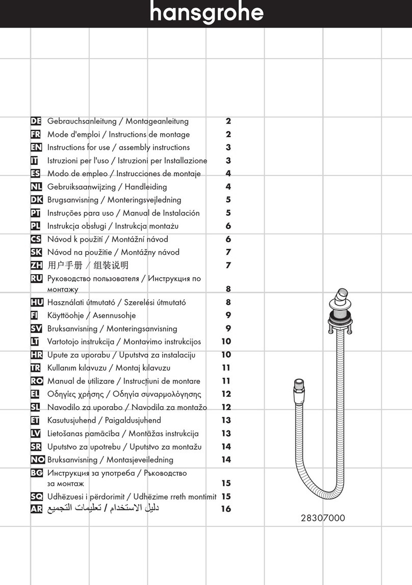 Hans Grohe 28307000 Instructions for use/assembly instructions