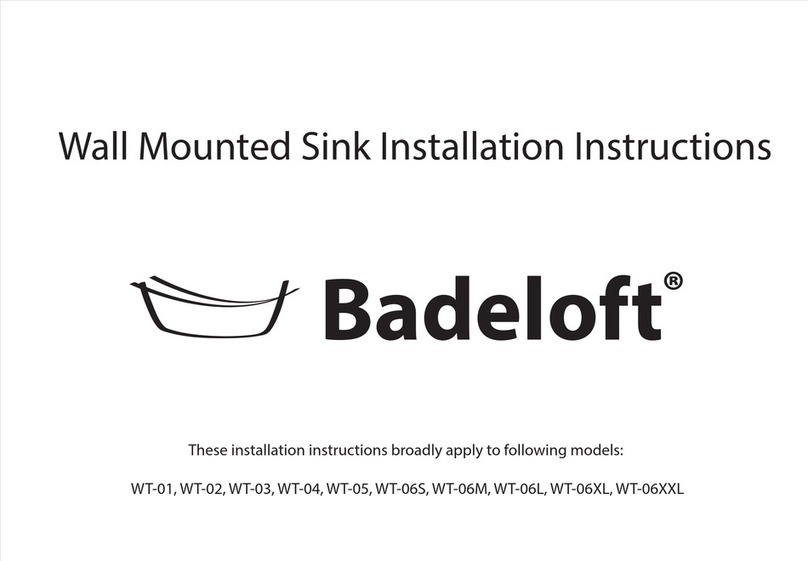 Badeloft WT-01 installation instructions