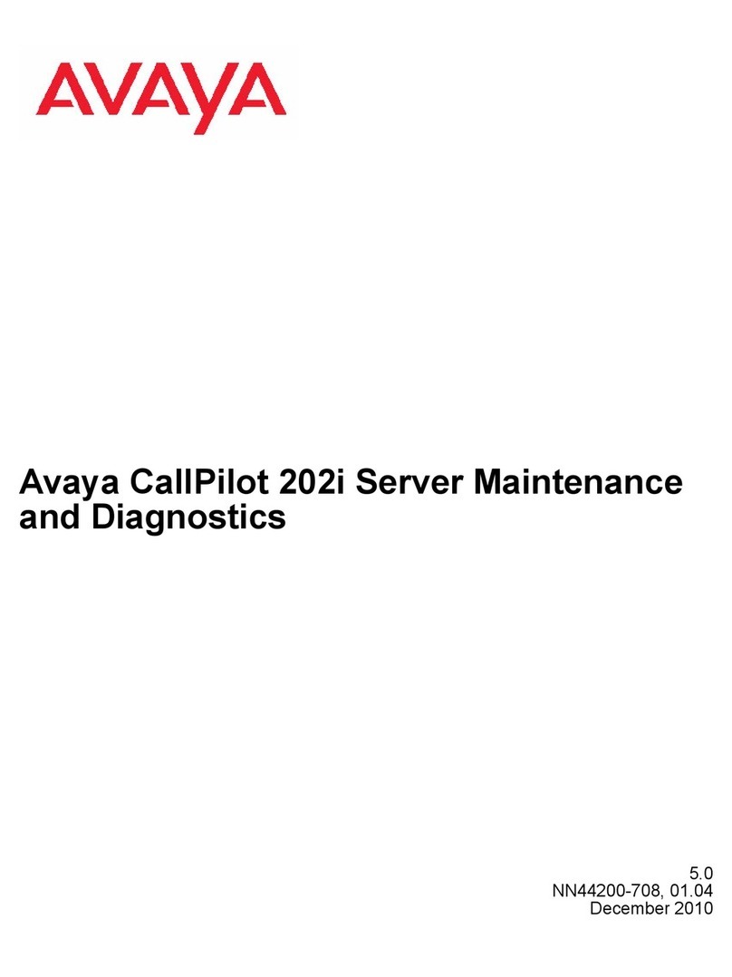 Avaya CallPilot 202i User manual