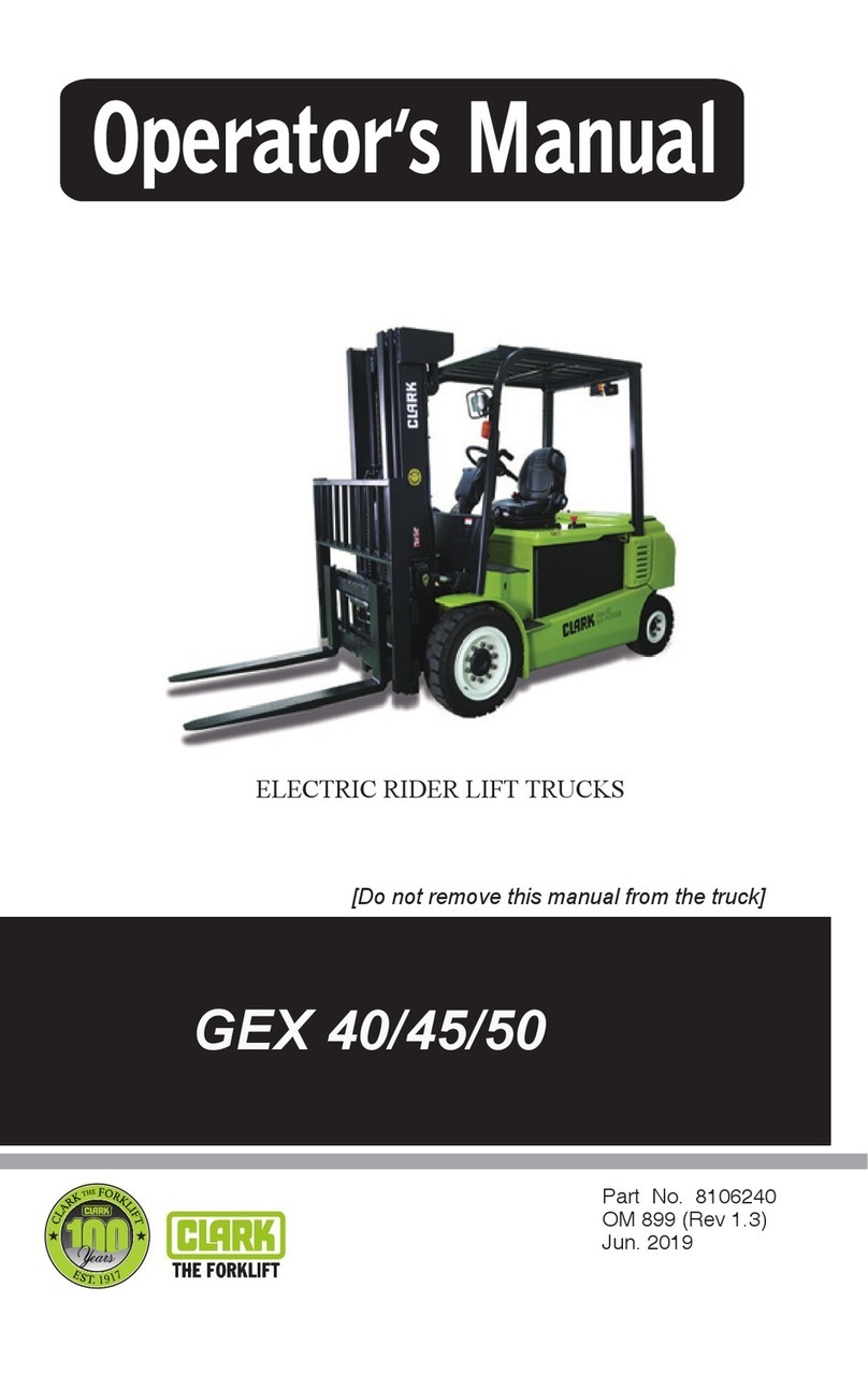 Clark GEX 40 Operator's manual