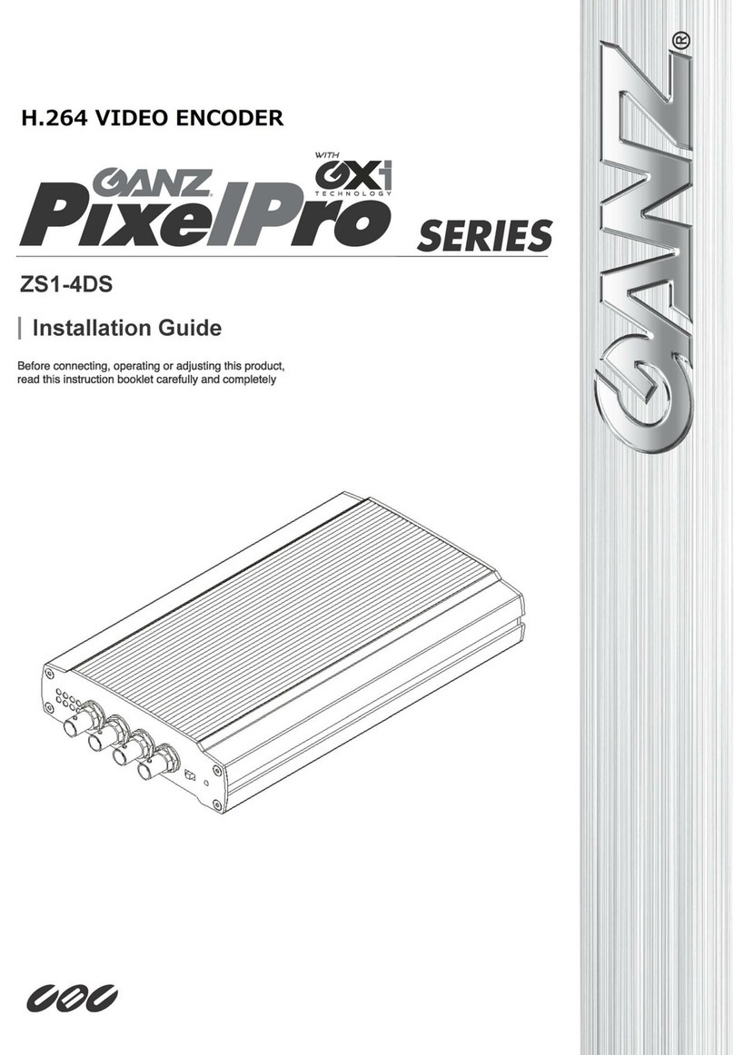 Ganz PixelPro ZS1-4DS installation guide