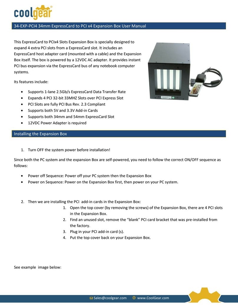 CoolGear 34-EXP-PCI4 user manual