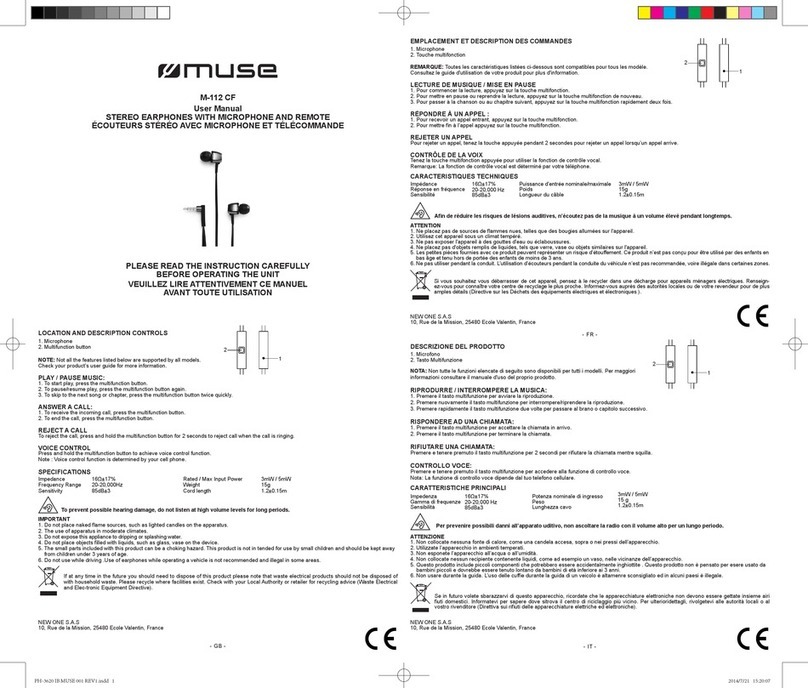 Muse M-112 CF user manual