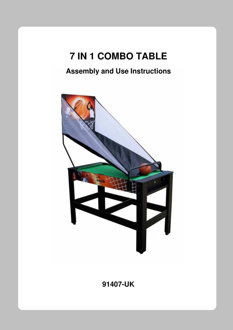 Solex 7 IN 1 COMBO TABLE Assembly and use instructions Solex 7 IN 1 COMBO TABLE Assembly and use instructions
