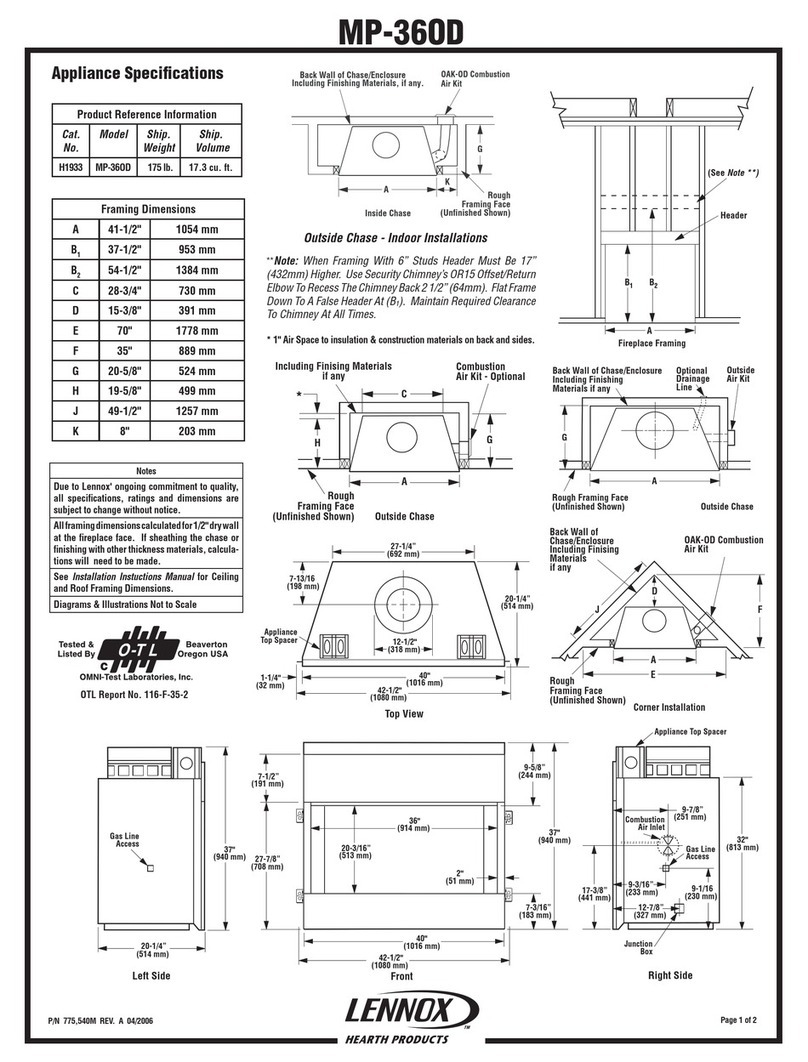 Lennox MP-360D User manual