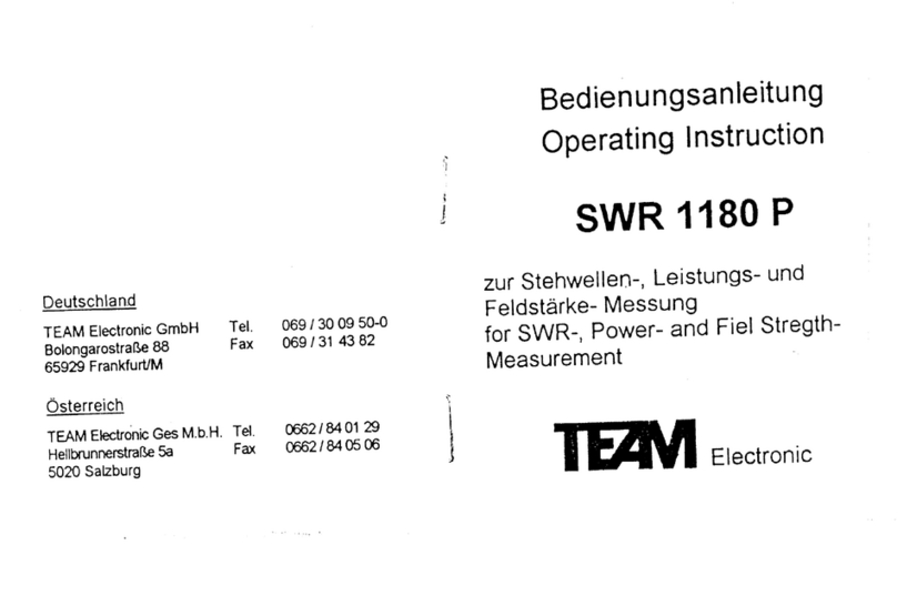 Team SWR 1180 P operating instructions