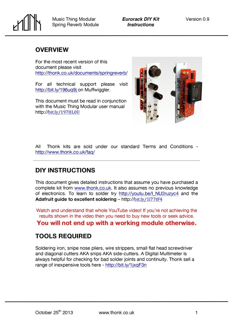 Thonk Spring Reverb User manual