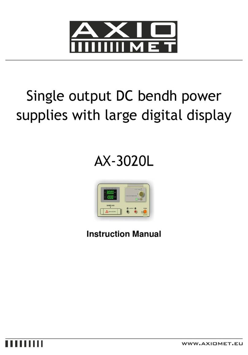 Axio MET AX-3020L instruction manual