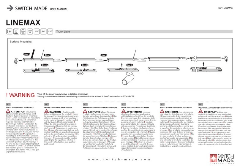 SWITCH MADE LINEMAX user manual