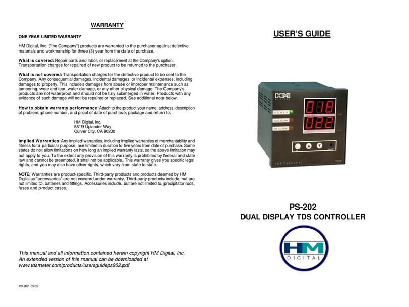HM Digital PS-202 User manual