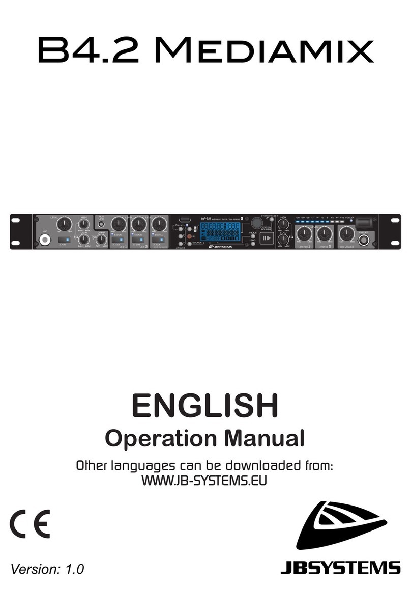 JB Systems B4.2 MEDIAMIX User manual JB Systems B4.2 MEDIAMIX User manual