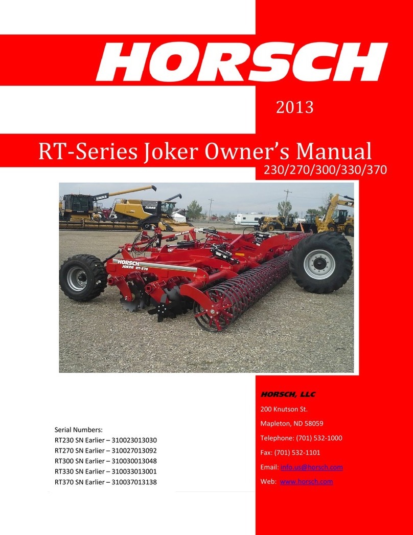 horsch Joker RT Series User manual