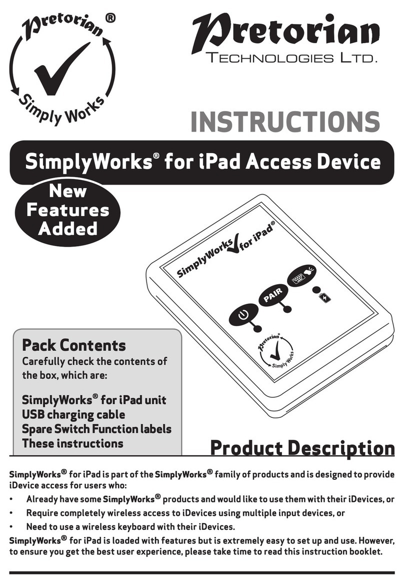 Pretorian SimplyWorks for iPad instructions