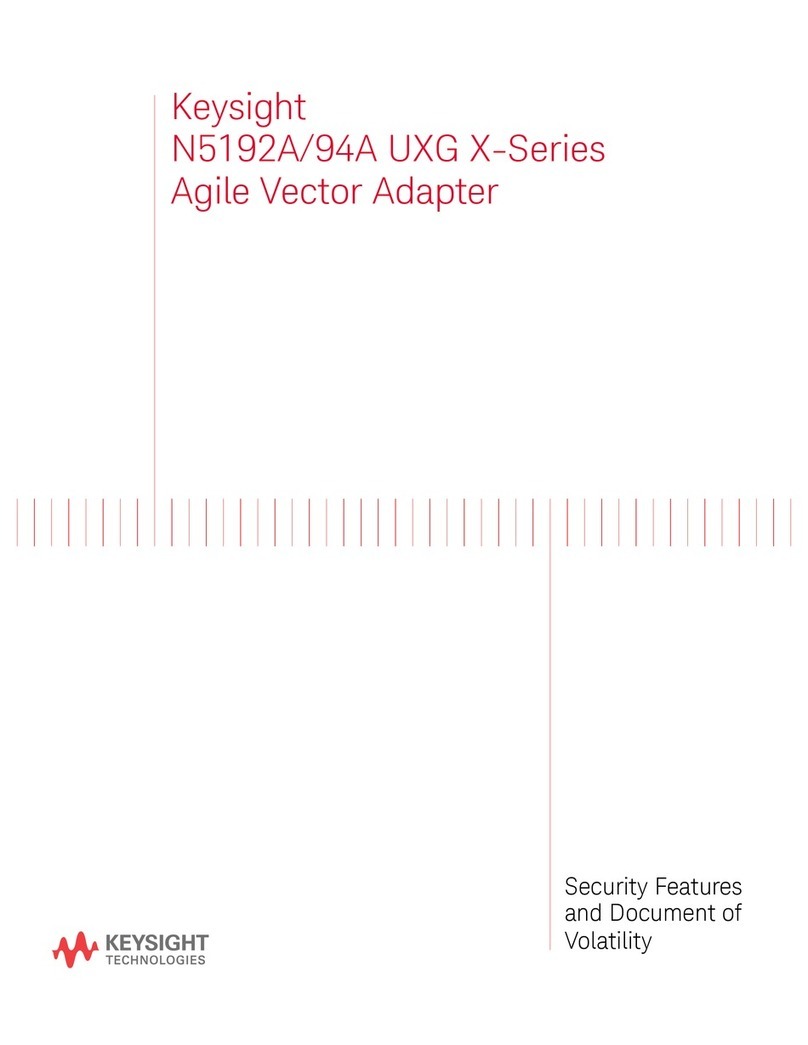 Keysight N5192A UXG X-Series Security Features and Document of Volatility