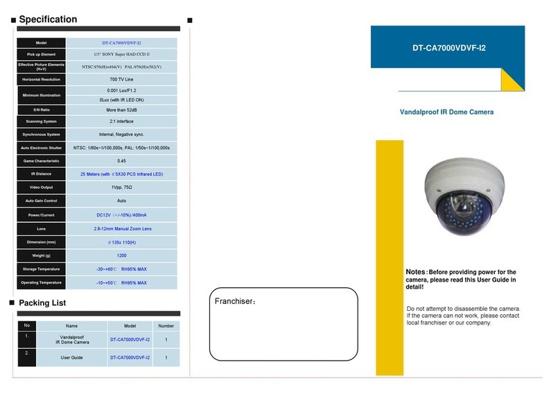 Divitec DT-CA7000VDVF-I2 user guide