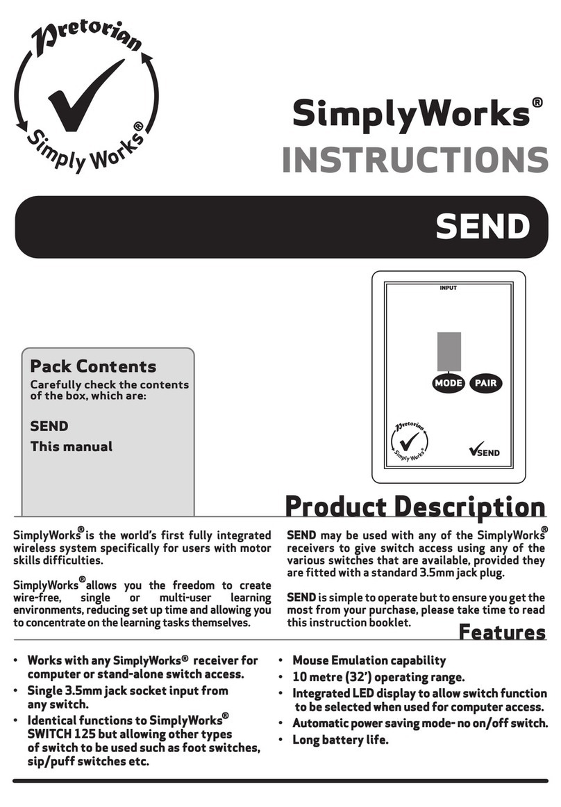 Pretorian SimplyWorks SEND instructions