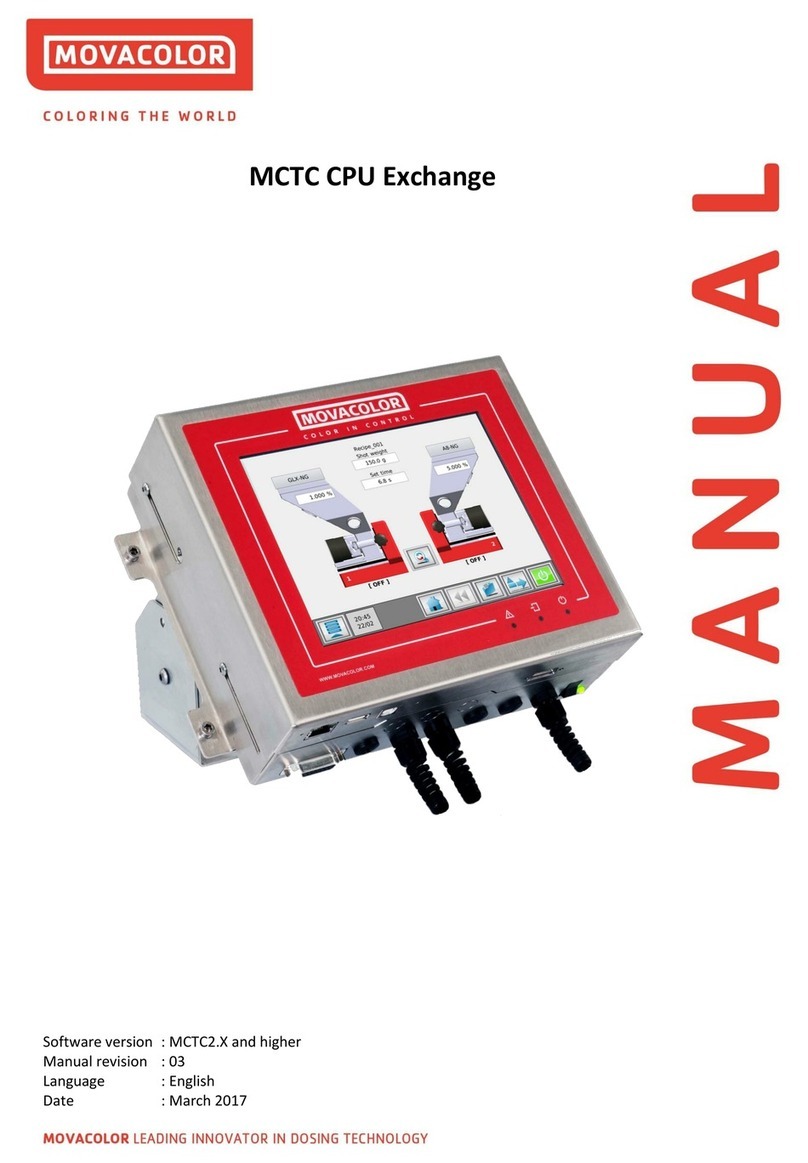 Movacolor MCTC CPU Exchange manual