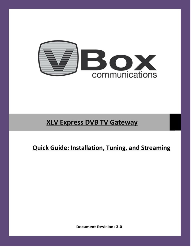 Vbox Communications XLV Ex Series quick guide Vbox Communications XLV Ex Series quick guide