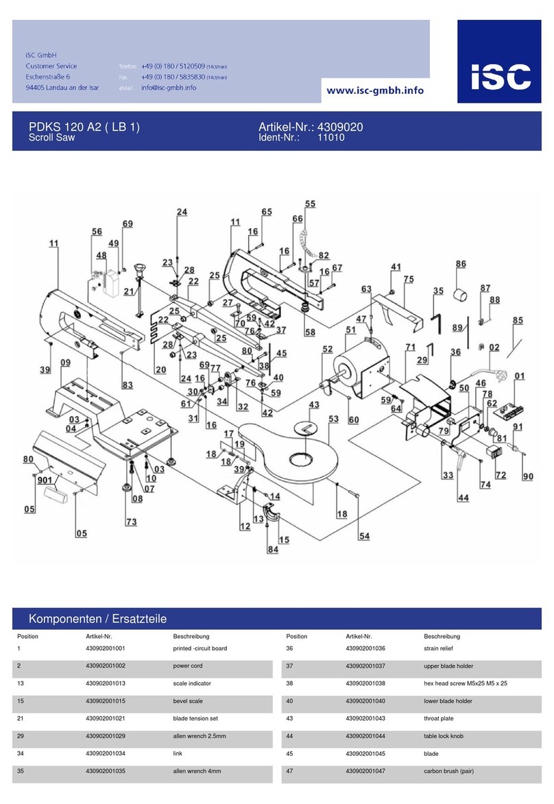 Parkside PDKS 120 A1 operation and safety notes original operating instructions
