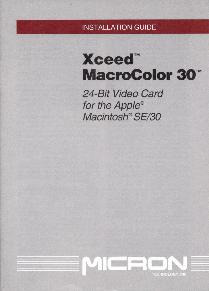 Micron Technology Xceed MacroColor 30 installation guide