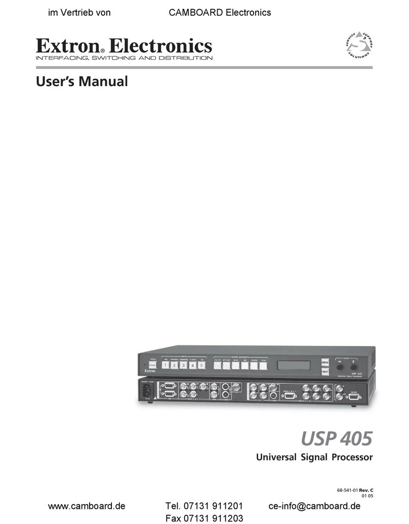Extron electronics USP 405 User manual