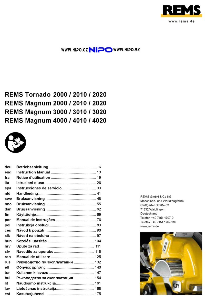 REMS Tornado 2000 instruction manual