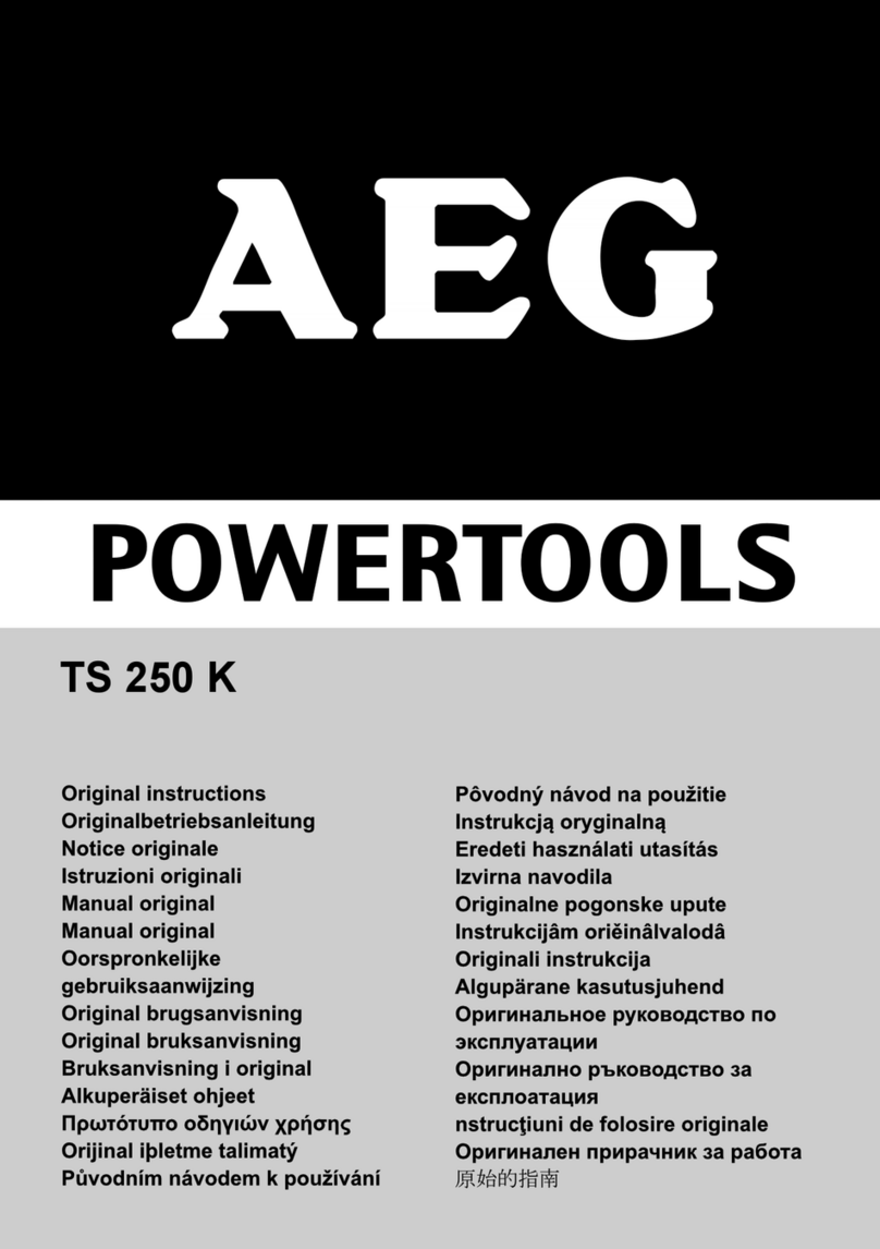 AEG Powertools TS 250 K Original instructions