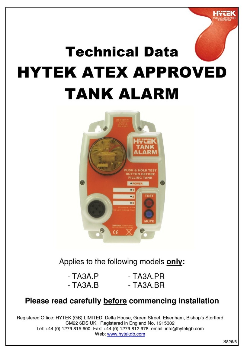 Hytek TA3A.P Technical data