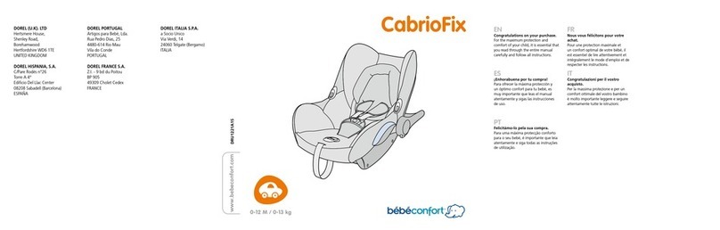 BEBE CONFORT CabrioFix Instructions for use & warranty