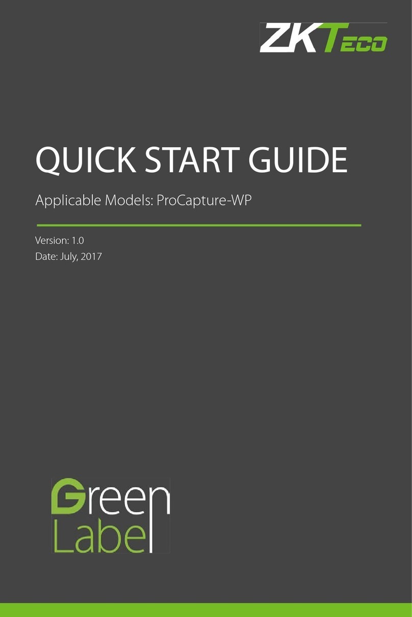 ZKTeco ProCapture-WP User manual