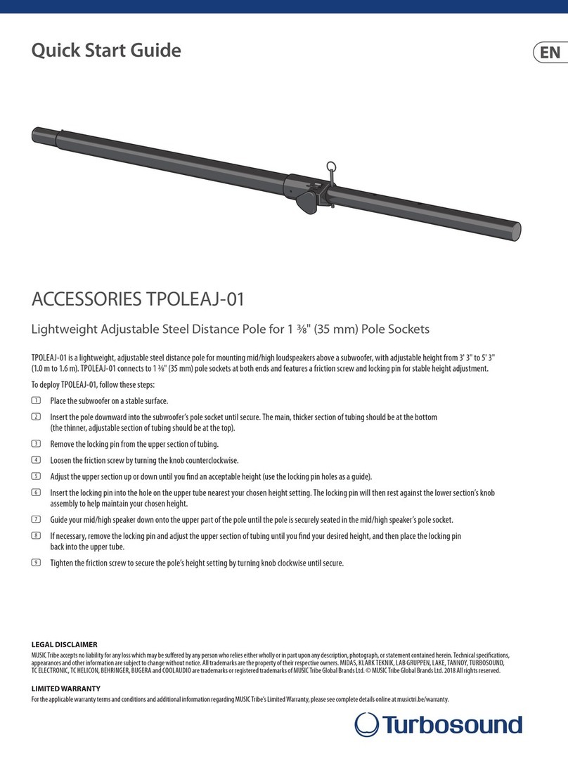 Turbosound TPOLEAJ-01 quick start guide