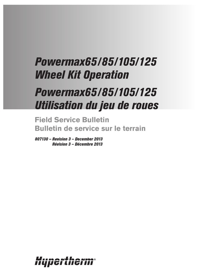 Hypertherm powermax65 Reference manual Hypertherm powermax65 Reference manual