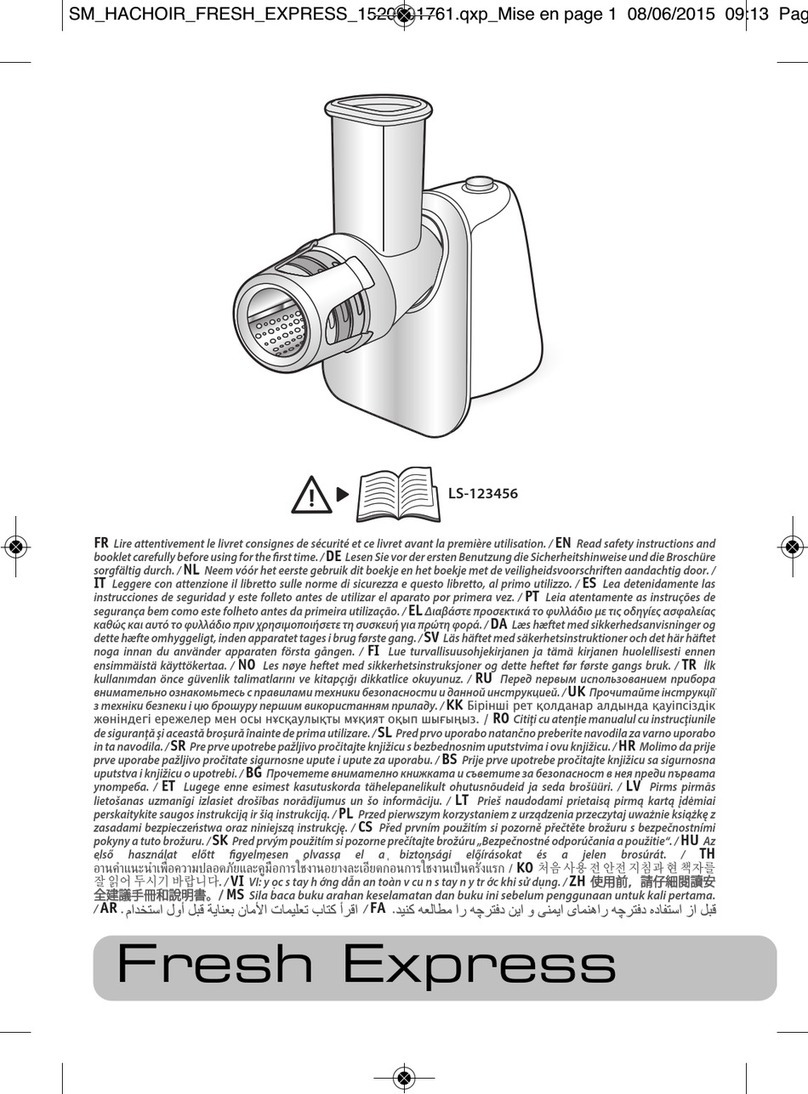 Moulinex Fresh Express DJ75 Series User manual
