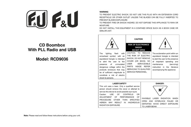 F&U RCD9036 manual
