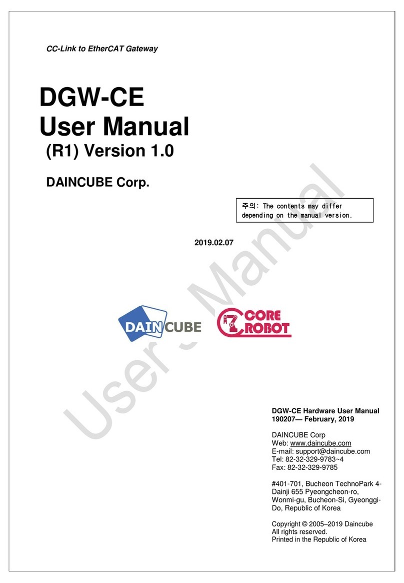 DAINCUBE DGW-CE user manual