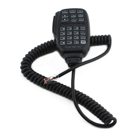 Icom HM151 User manual