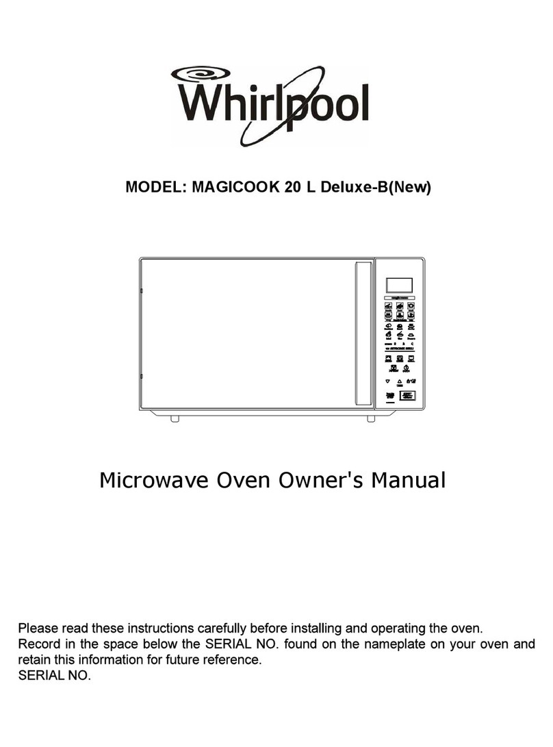 Whirlpool MAGICOOK 20 L Deluxe-B owner's manual