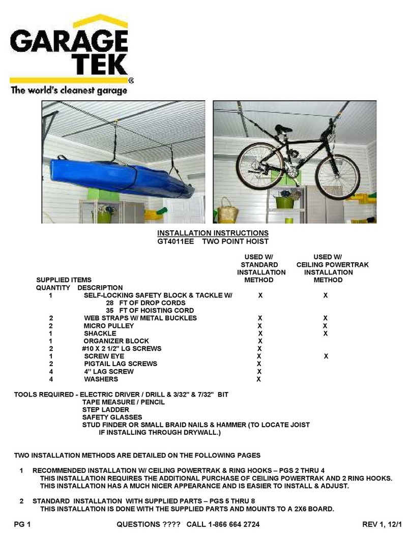Garage Tek GT4011EE installation instructions