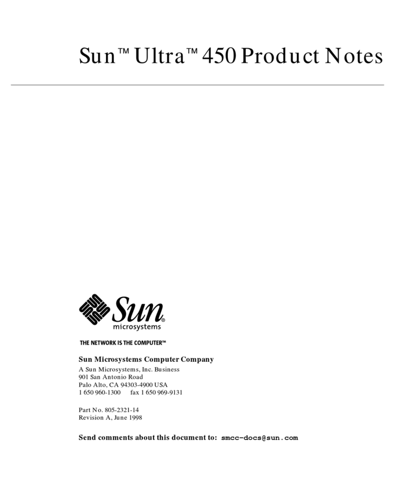Sun Microsystems Sun Ultra 450 Service manual