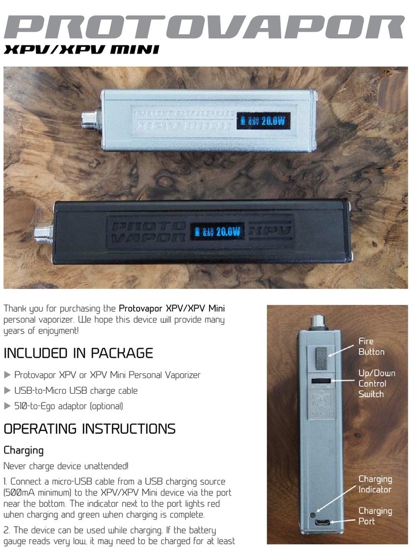 Protovapor XPV MINI instructions