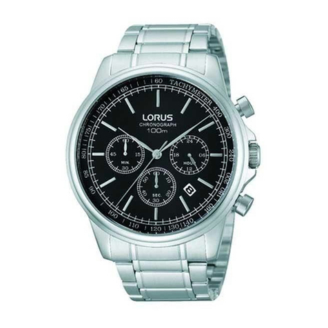 LORUS RT3 Series instruction manual