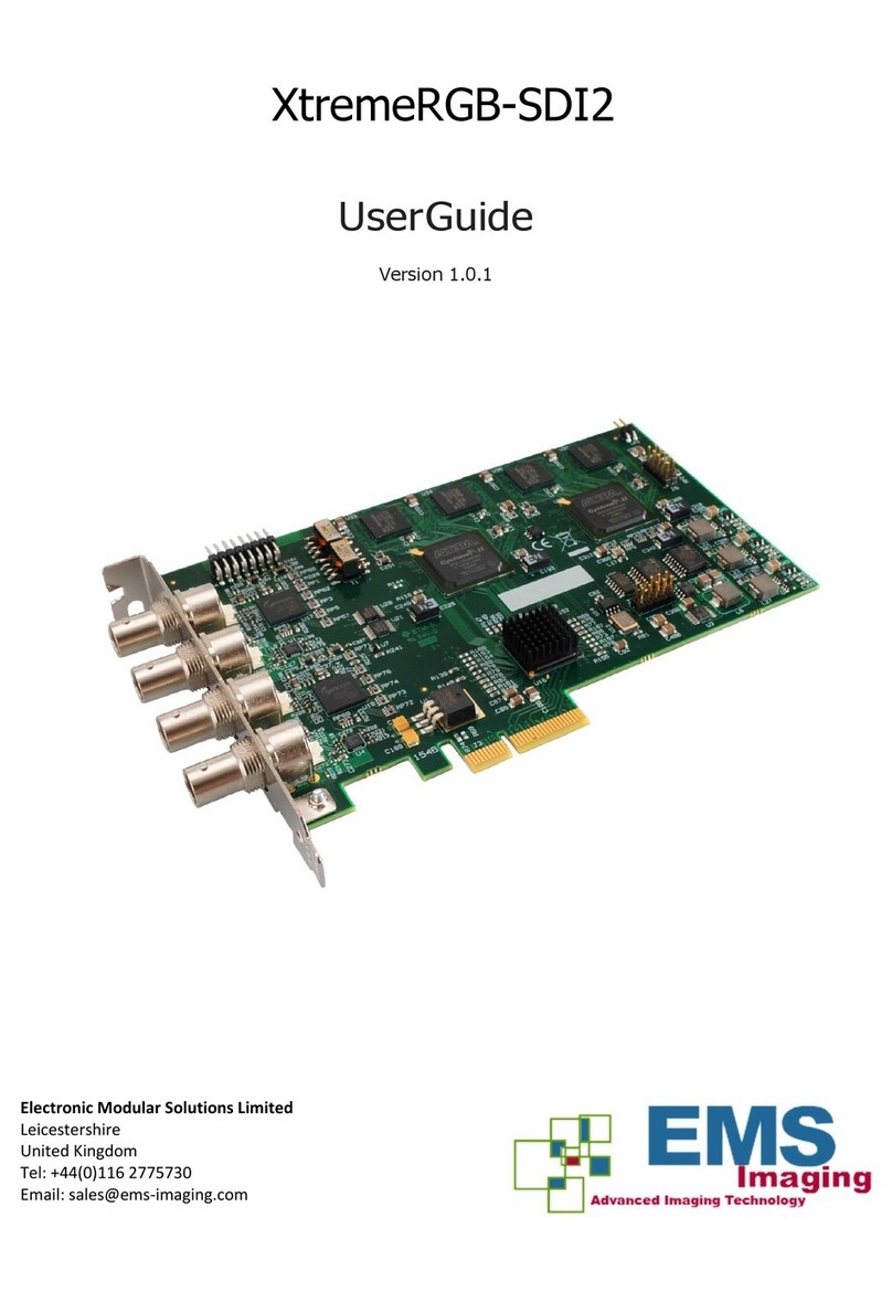 EMS Imaging XtremeRGB-SDI2 User manual EMS Imaging XtremeRGB-SDI2 User manual