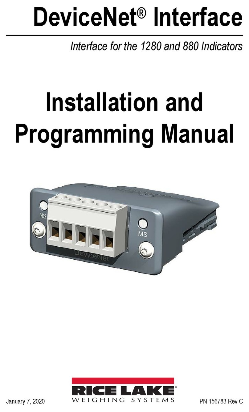 Rice Lake DeviceNet Assembly instructions