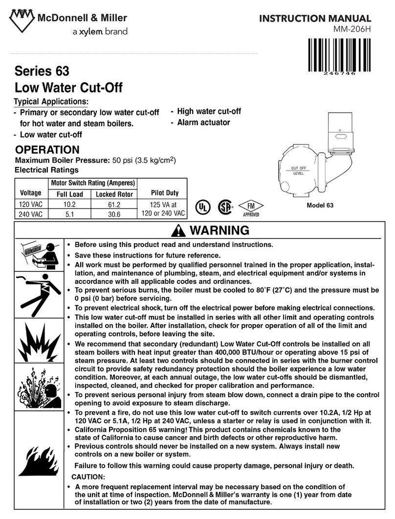 Xylem McDonnell & Miller 63 Series User manual