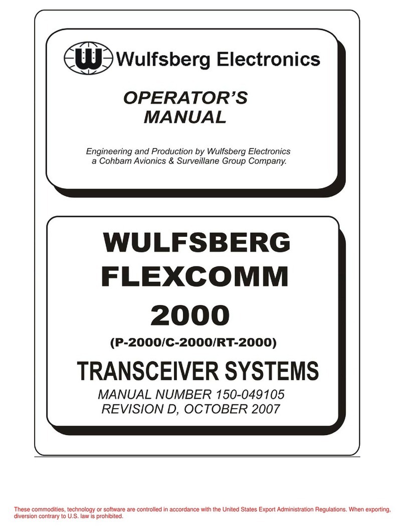 Wulfsberg FLEXCOMM 2000 Series Operator's manual