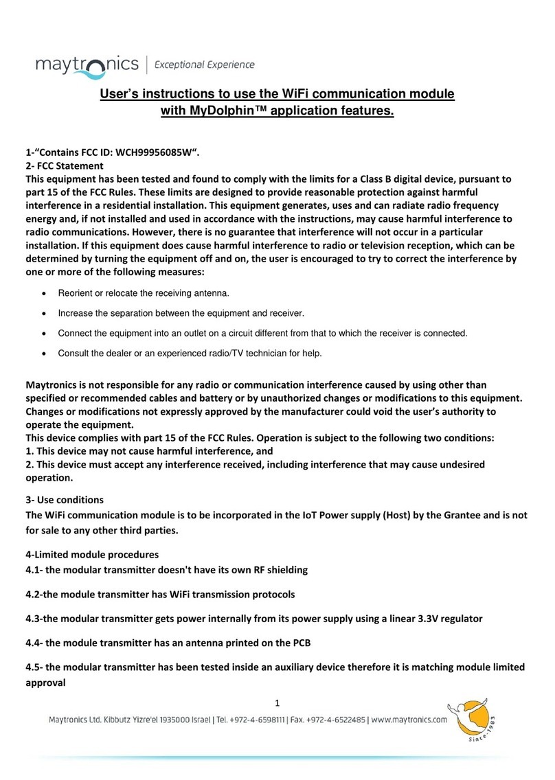 Maytronics MyDolphin User manual Maytronics MyDolphin User manual