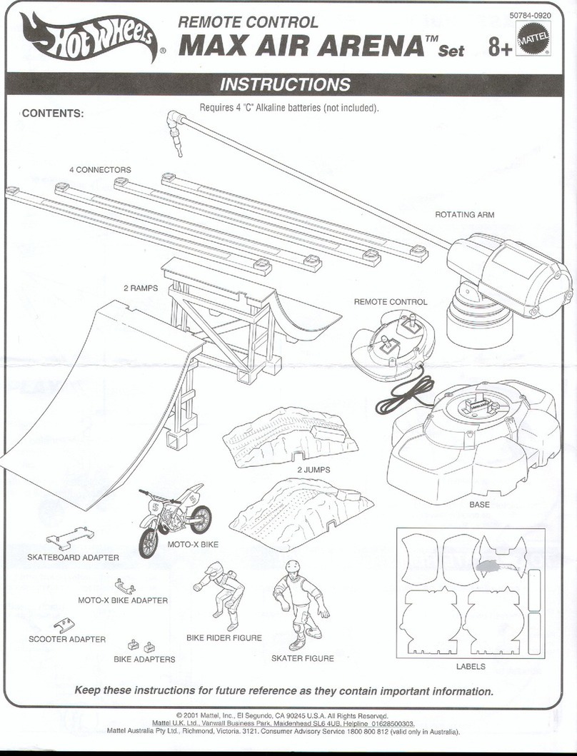 Mattel HotWheels Max Air Arena instructions