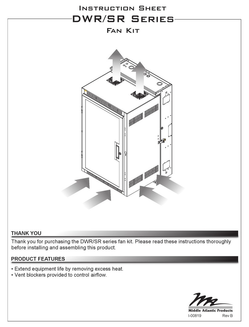Middle Atlantic Products DWR/SR Series instruction sheet