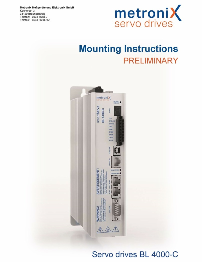 Metronix smartServo BL 4000-C Series Mounting instructions