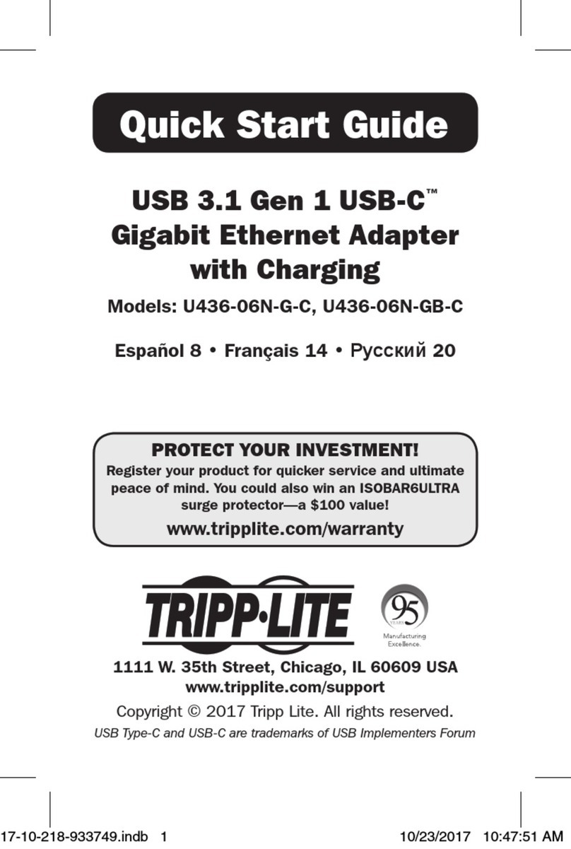 Tripp Lite U436-06N-G-C User manual